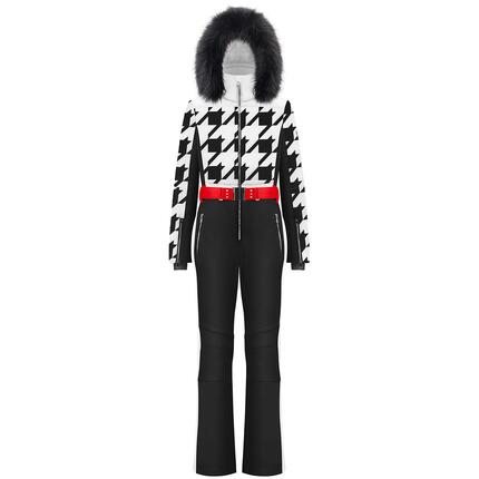 Combinaison de ski - Alpine skiing - No gender - Stretch, geruit - Zwart/White