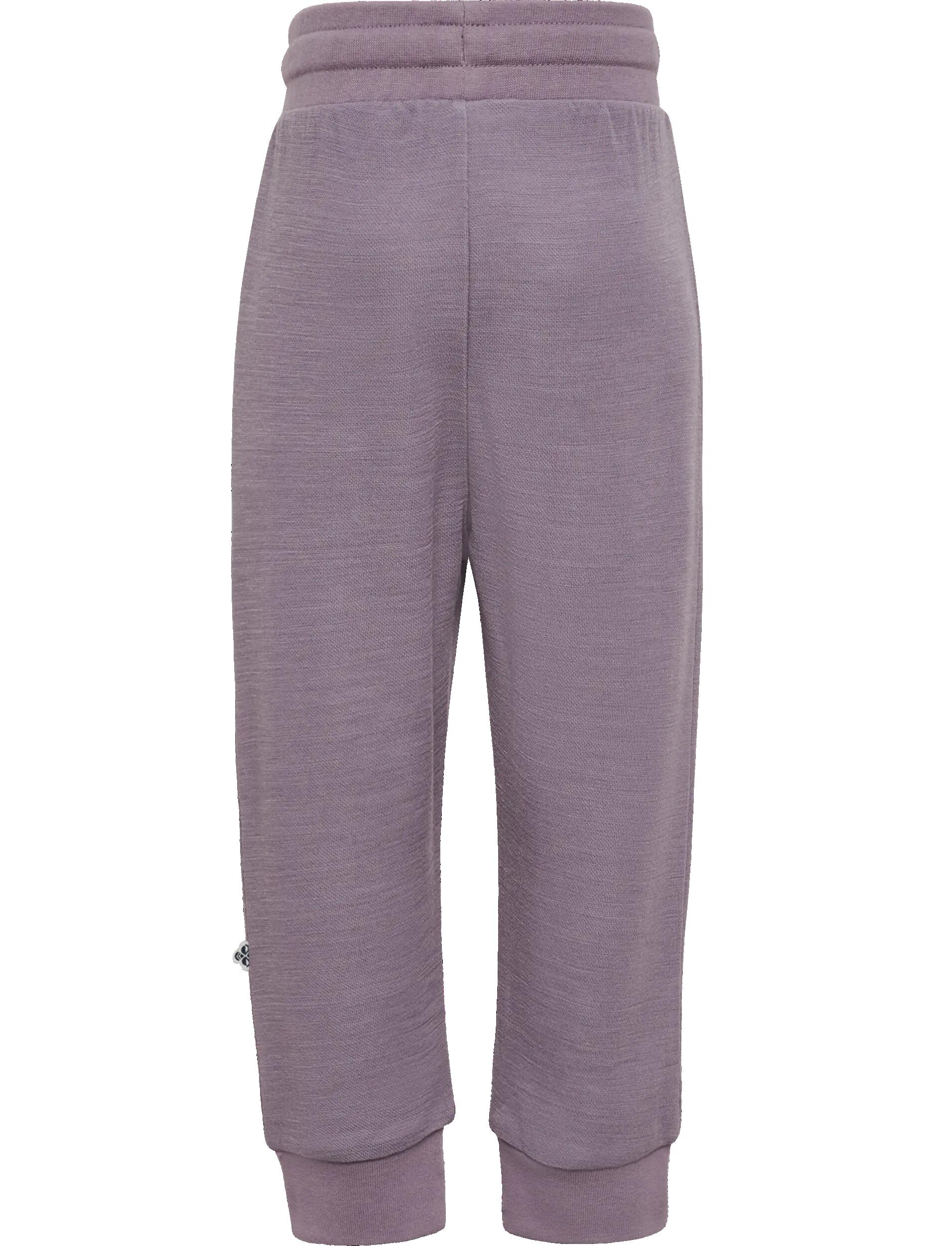 hummel Pantaloni bambini in lana hmlMINI WOOL PANTS – GRAY RIDGE 2/3