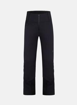 Broek - sportswear - dames - stretch, hoge tailleband - zwart