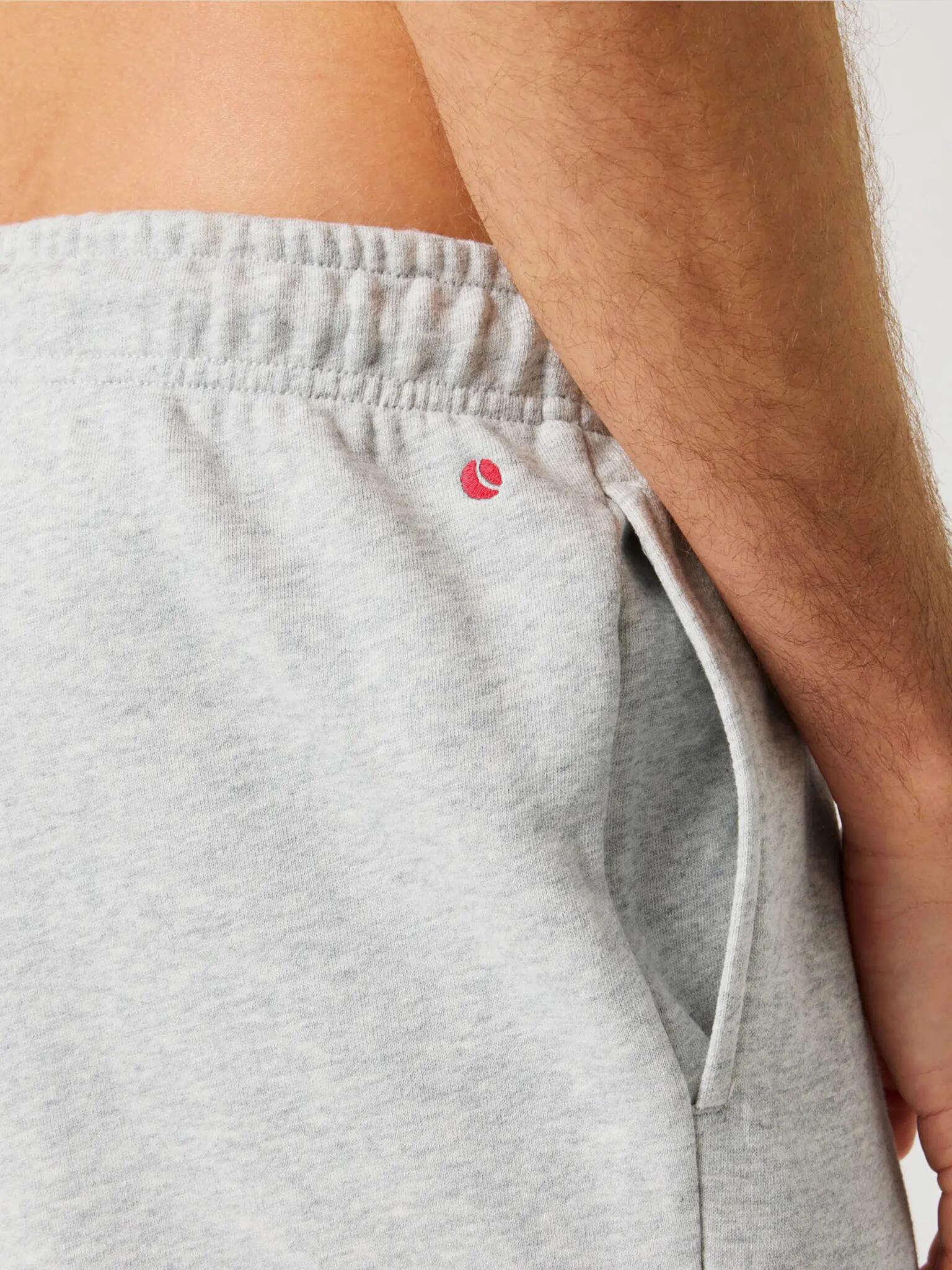 bjorn_borg BORG CLASSIC PRINT SWEATPANTS homem – ULTRA LIGHT GREY MELANGE 4/4