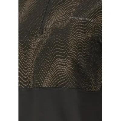 endurance Midlayer stampato da donna in polyester ed elastan – 1001 Black 3/4