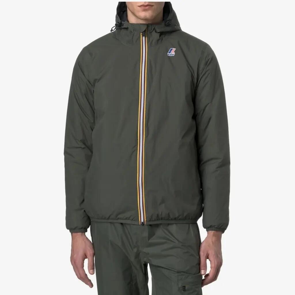 Giacca K-way Modello Le Vrai 4.0 Claude Warm Colore Verde 4/5