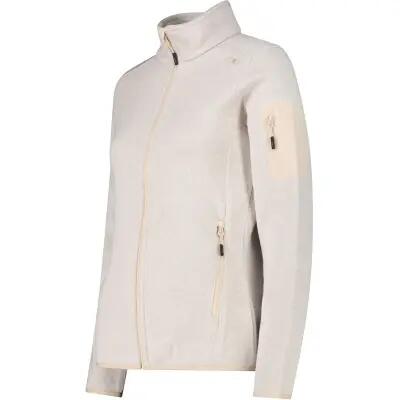 CMP Damen Knit-Tech Fleecejacke, 100% Polyester – 05XV Vaniglia-Bianco 3/4