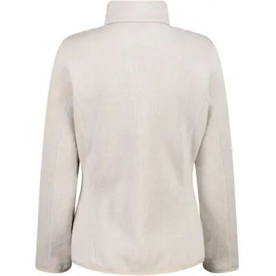 CMP Damen Knit-Tech Fleecejacke, 100% Polyester – 05XV Vaniglia-Bianco 2/4