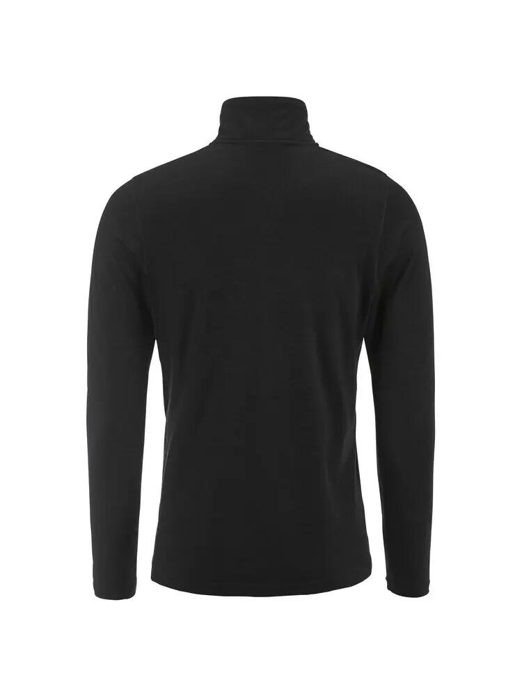 craft Wool 95 HZ LS M – camada base manga comprida 95% lã merino – Black/Melange 2/7