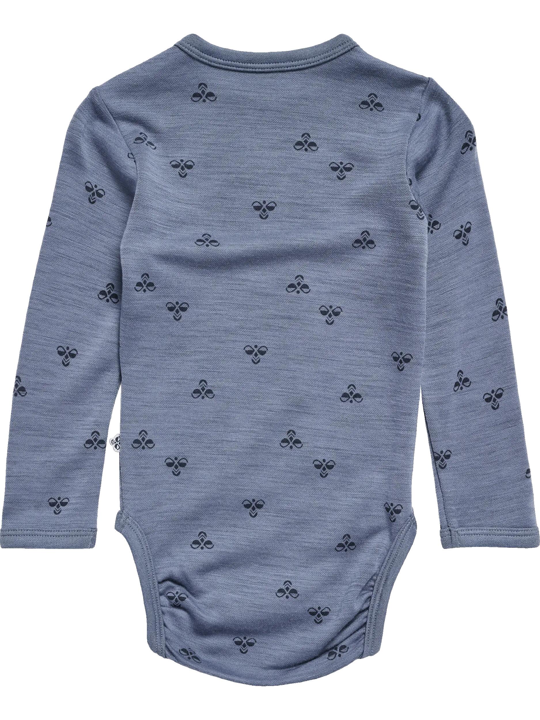 hummel Langarm body van merinowol voor kinderen – FLINT STONE 2/3