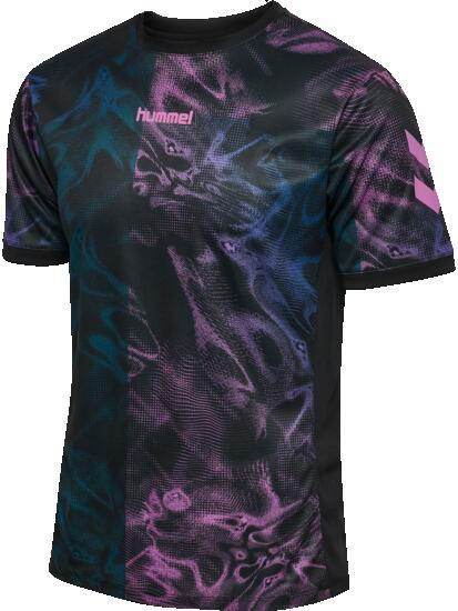 hummel T-shirt d’entraînement léger en polyester recyclé – BLACK/PINK