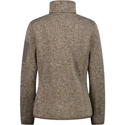 CMP Damen Knit-Tech Fleecejacke 100% Polyester – 04QV Toffee-Cream 3/6