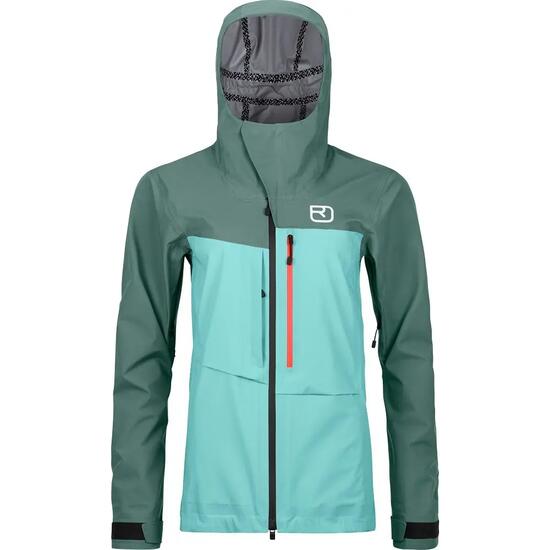 Damen - sportswear - jacke - wasserdicht - 3l ravine shell - ice-waterfall