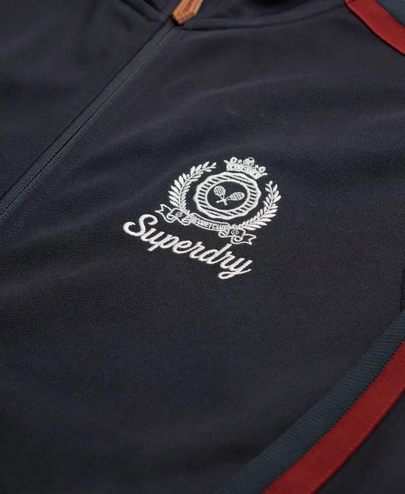 superdry Country Club Track Top veste de survêtement col montant – ECLIPSE NAVY 6/6