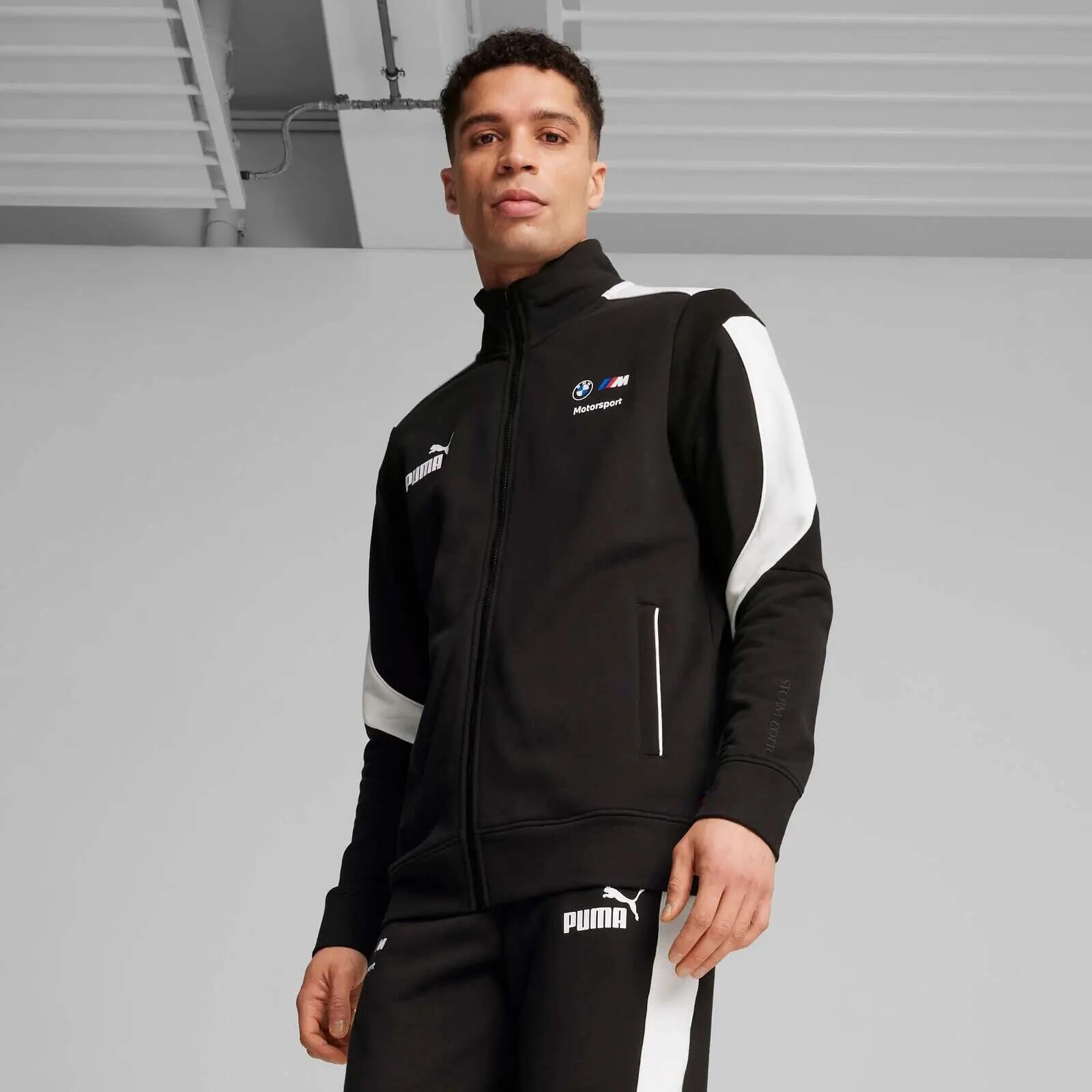 Jacke Puma Bmw Mms Mt7 Sweat Jacket, Schwarz, Herren 5/5