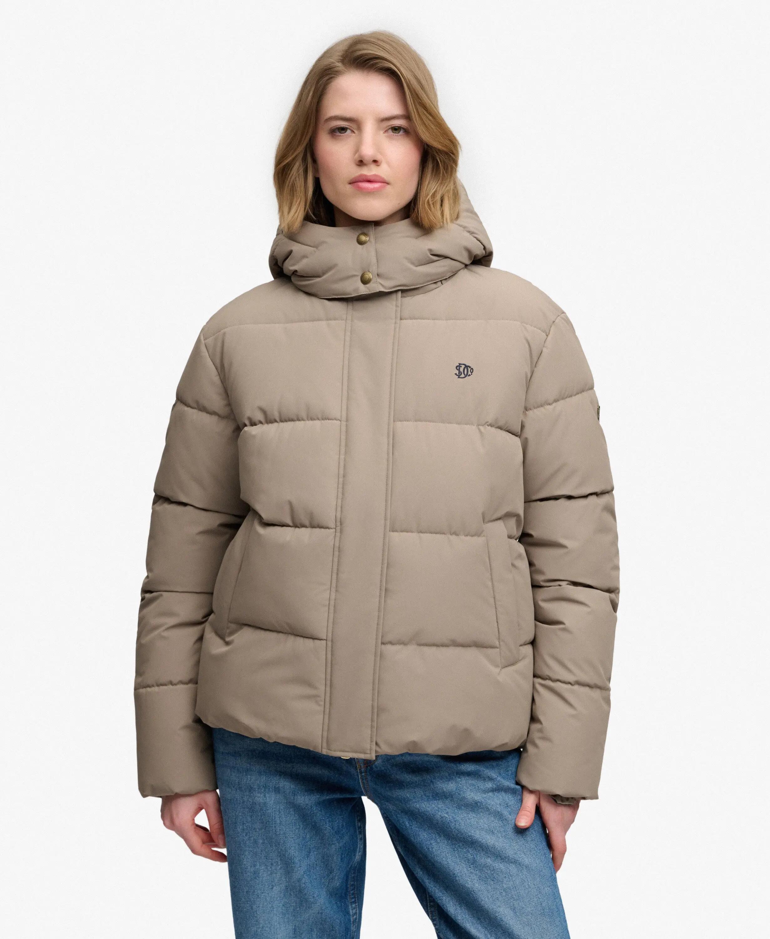 superdry Premium gewatteerde jas met capuchon van gerecycled polyester – Fallen 5/7
