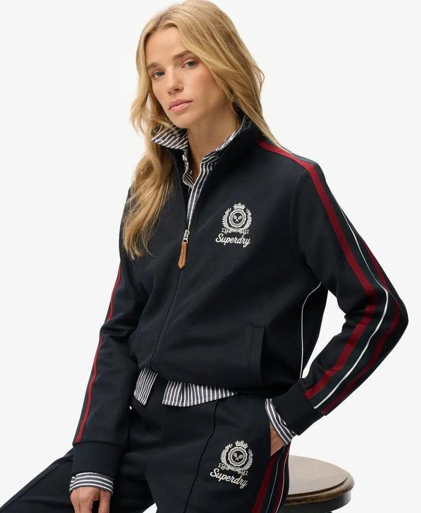 superdry Country Club Track Top veste de survêtement col montant – ECLIPSE NAVY 2/6