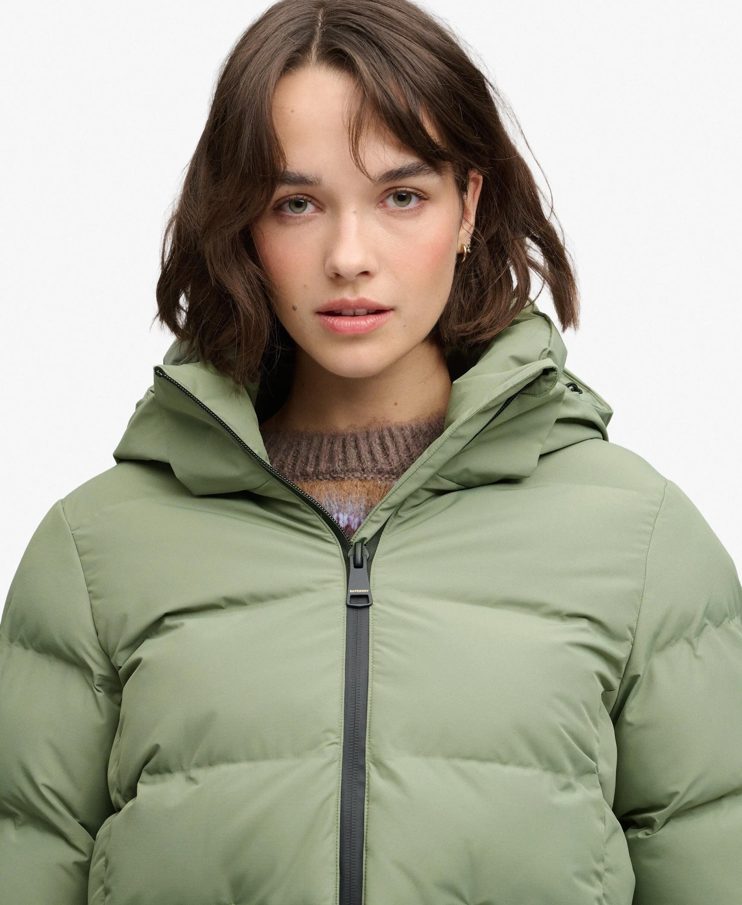 superdry Casaco Acolchoado com Capuz – Enchimento reciclado – Light Khaki Green 4/7