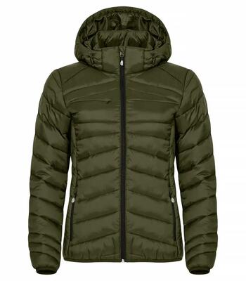 clique Giacca Idaho donna calda e leggera materiali riciclati – Fog Green