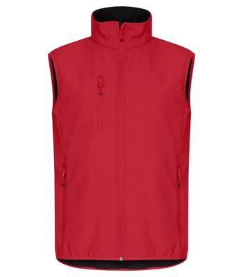 Clique classic softshell vest softshell-vest duurzaam – red