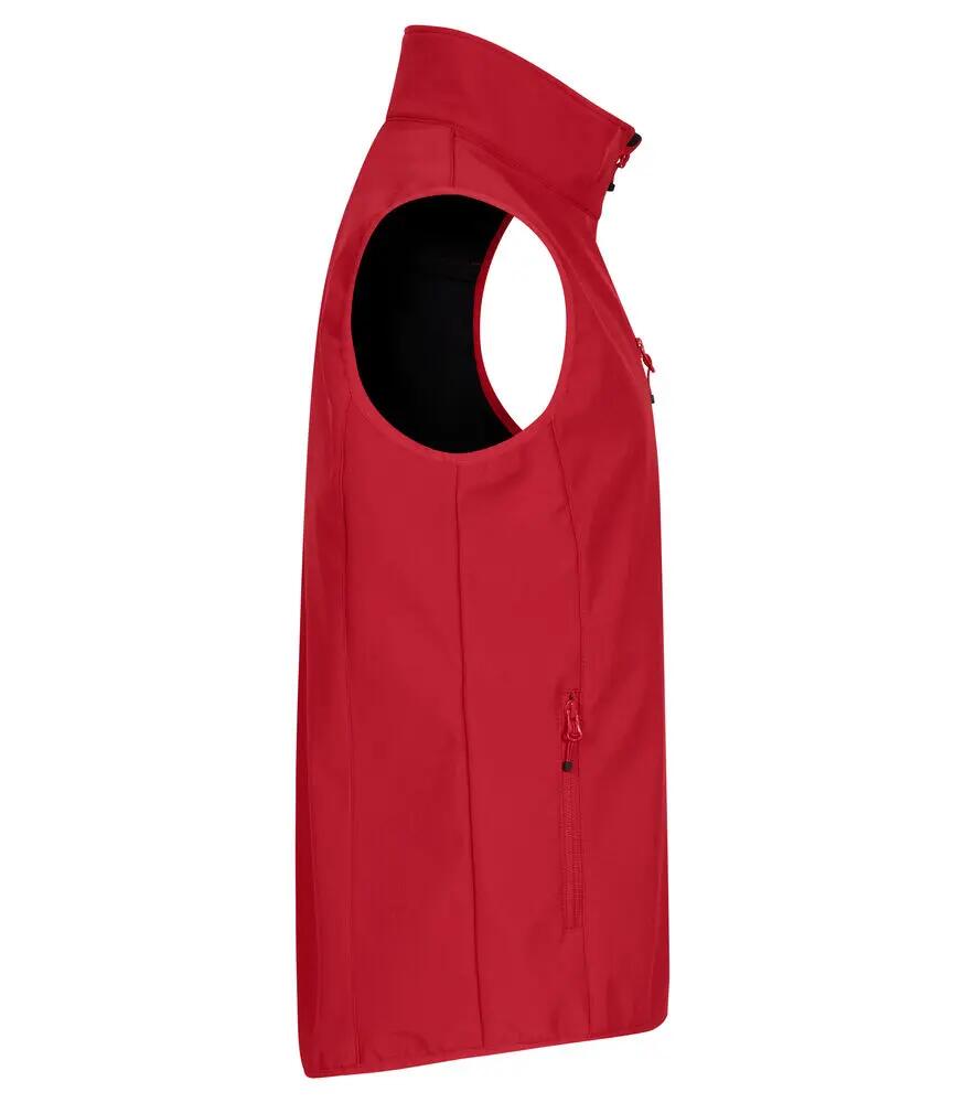 clique Classic Softshell Vest gilet softshell 3 strati riciclato – Red 4/4