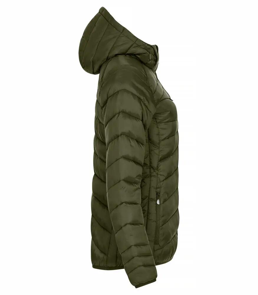 clique Giacca Idaho Women calda leggera in poliammide riciclato – Fog Green 4/4
