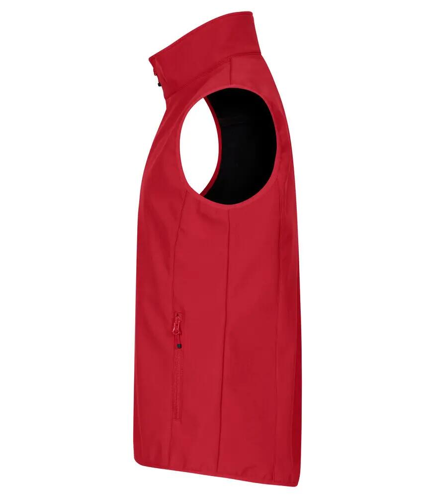 clique Classic Softshell Vest gilet softshell 3 strati riciclato – Red 3/4