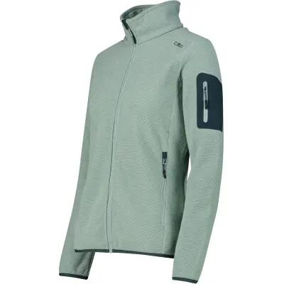 CMP Damen Knit-Tech Fleecejacke 100% Polyester – 09EU JADE-TREK GREEN 2/5