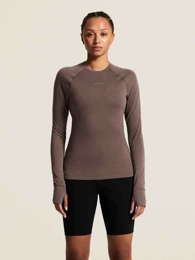 craft Maglia manica lunga Wool Comfort RN LS Calore – Plum Taupe 7/7