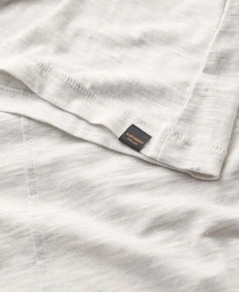 superdry Top in jersey manica lunga scollo a V – Starlight Grey Marl 5/6
