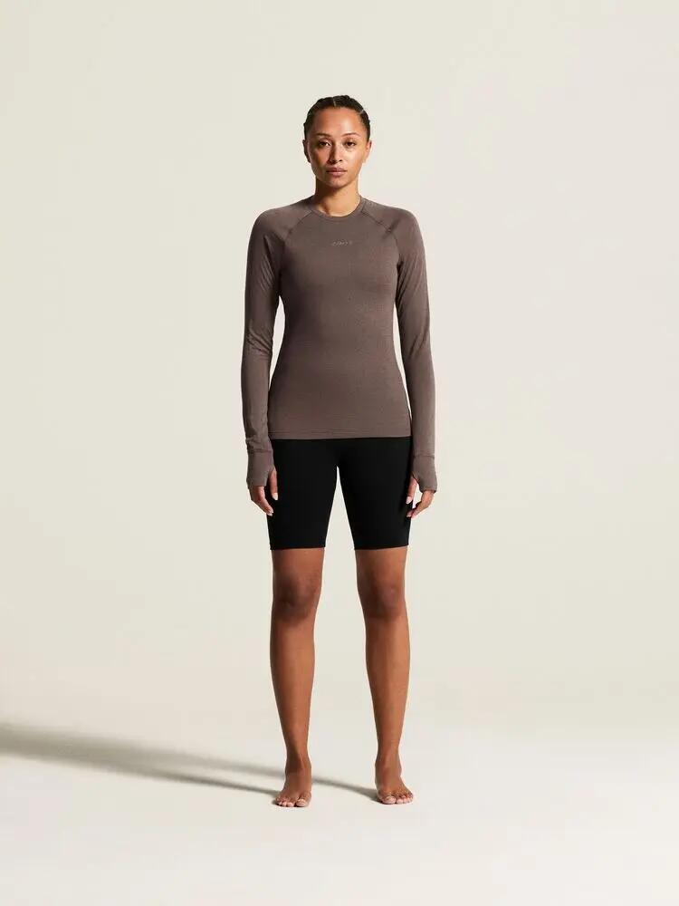 craft Maglia manica lunga Wool Comfort RN LS Calore – Plum Taupe 6/7
