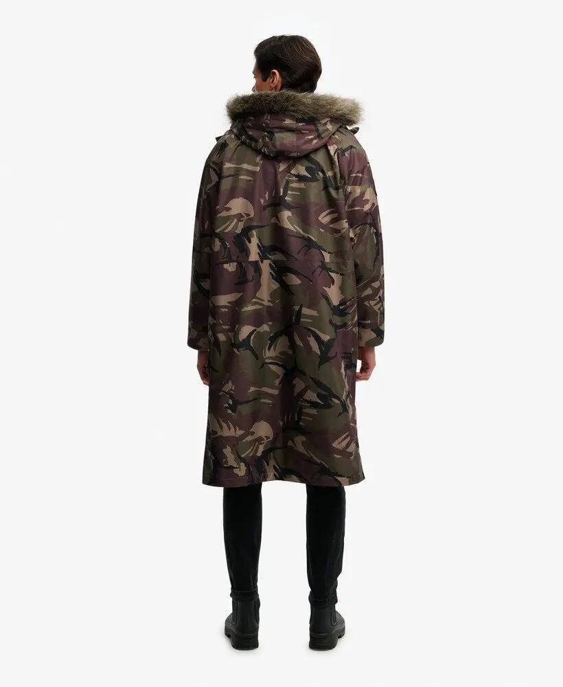 superdry Casaco Everest impermeável com pelo sintético – Para Camo 4/5