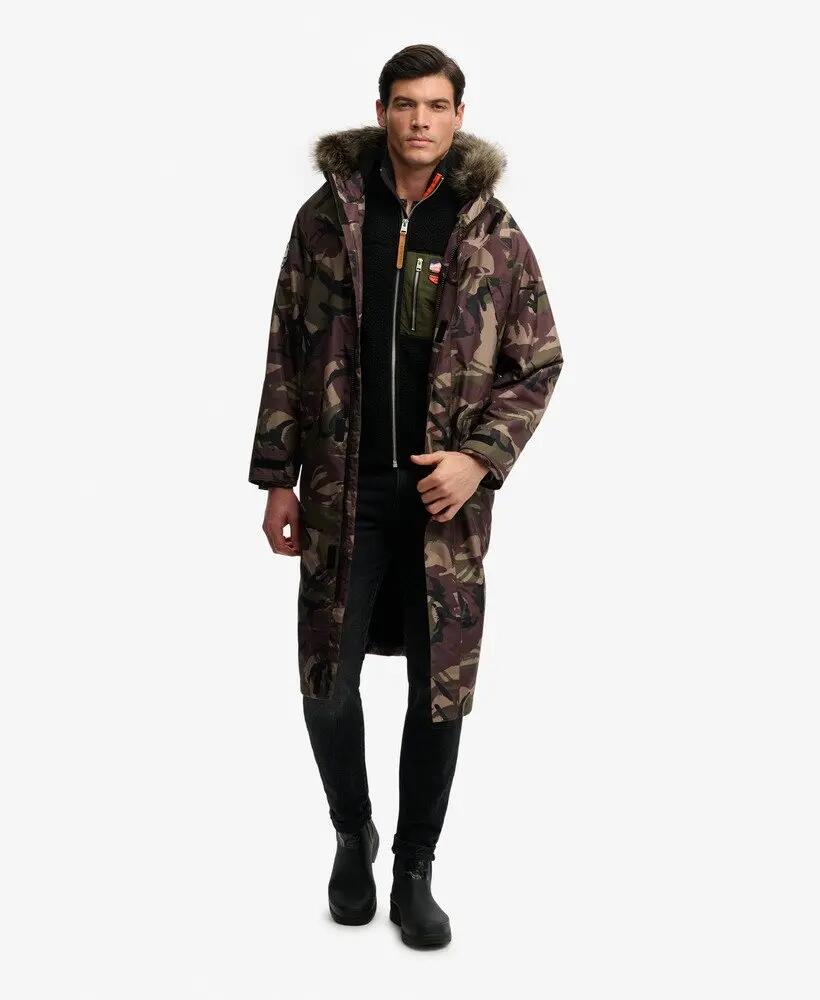 superdry Casaco Everest impermeável com pelo sintético – Para Camo 3/5