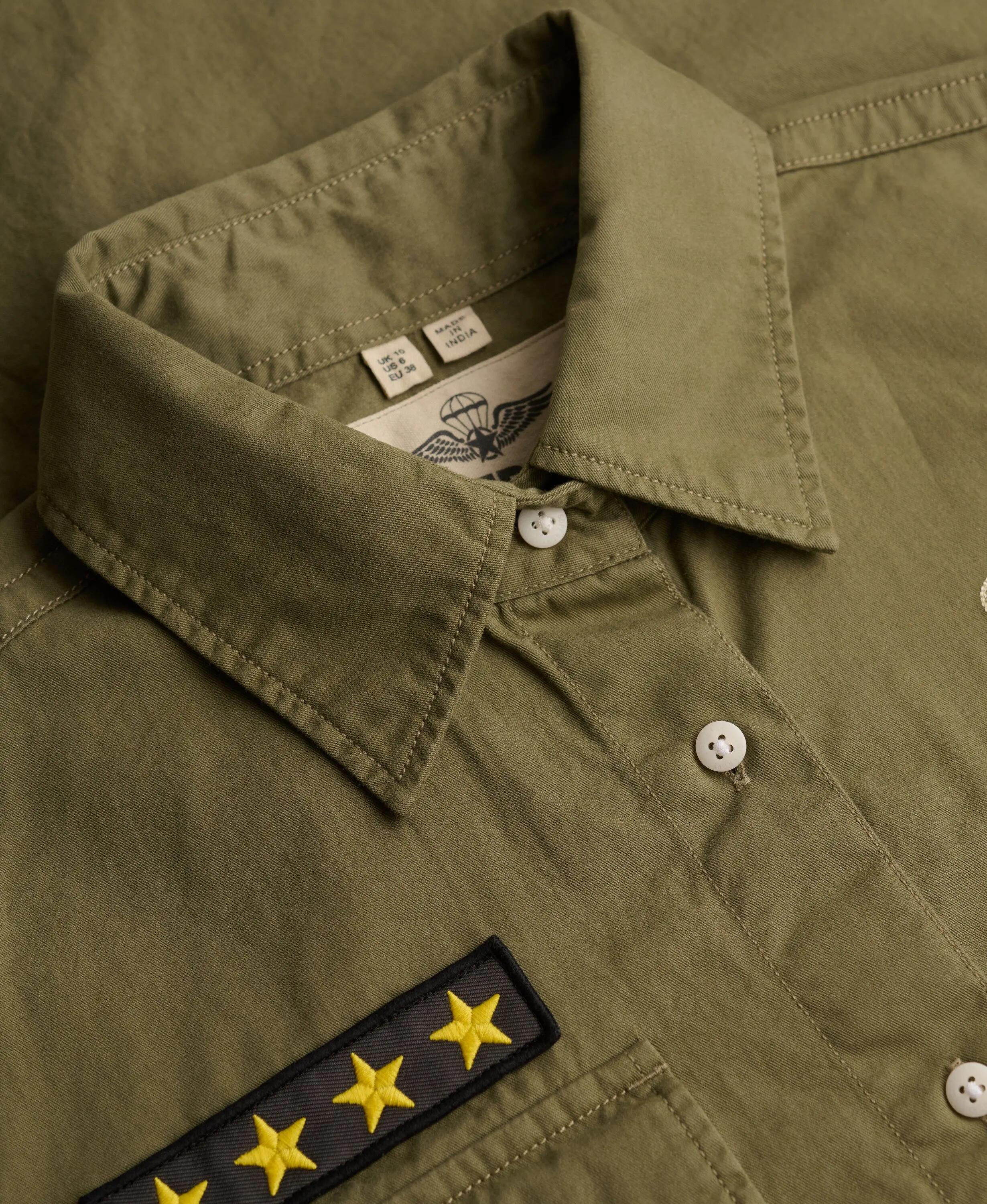 superdry Camicia Scout manica corta in cotone biologico – Wild Khaki 6/7