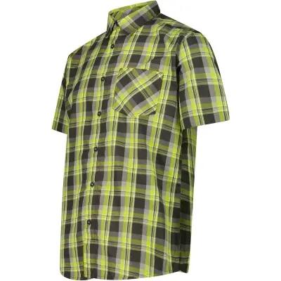 cmp Camicia Uomo in 100% poliestere – 21ZV Pine-Bianco-Mela 3/4