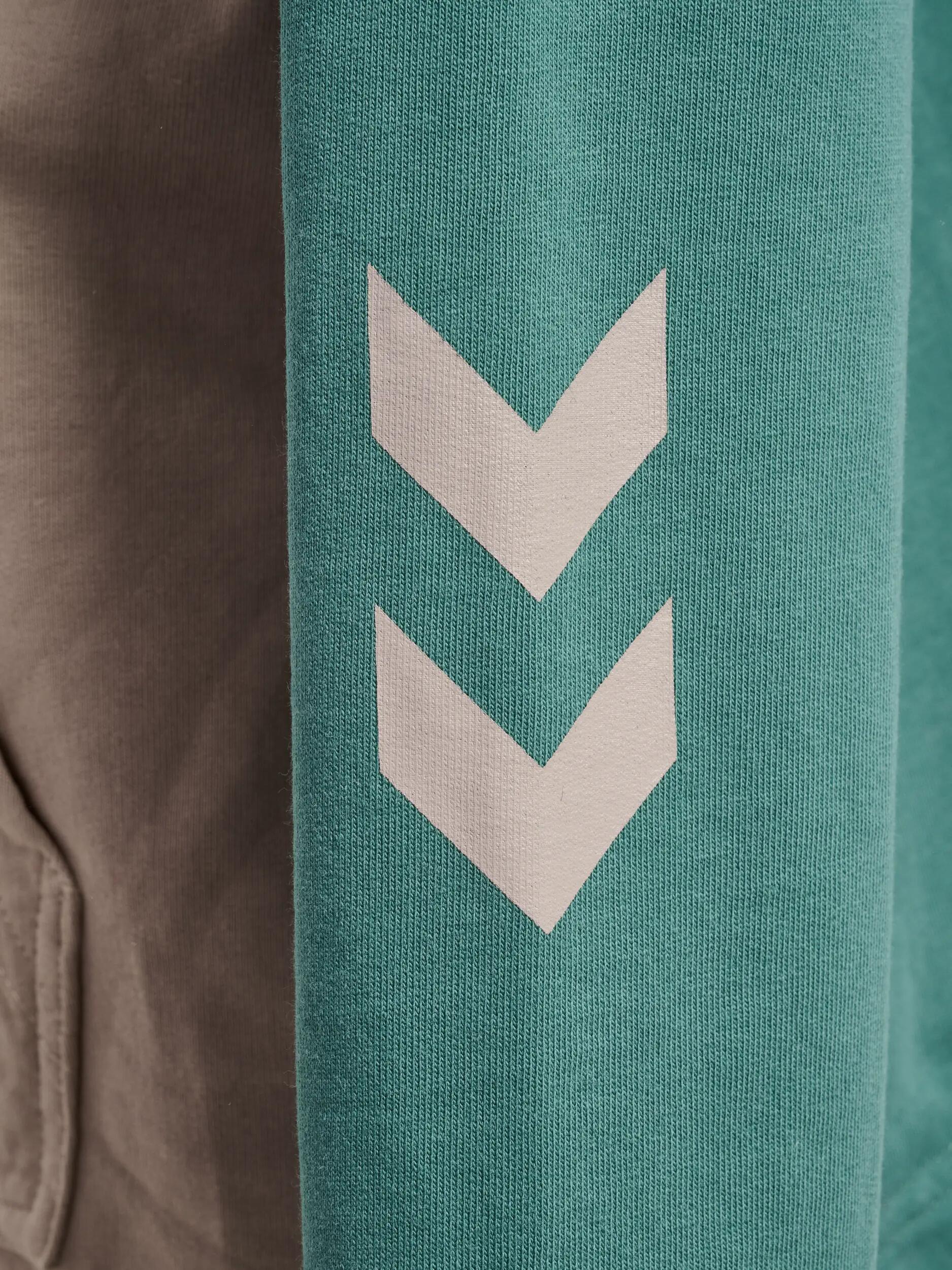 hummel Zip Jacket à demi-zip en coton bio pour enfants – BLUE SPRUCE 3/3