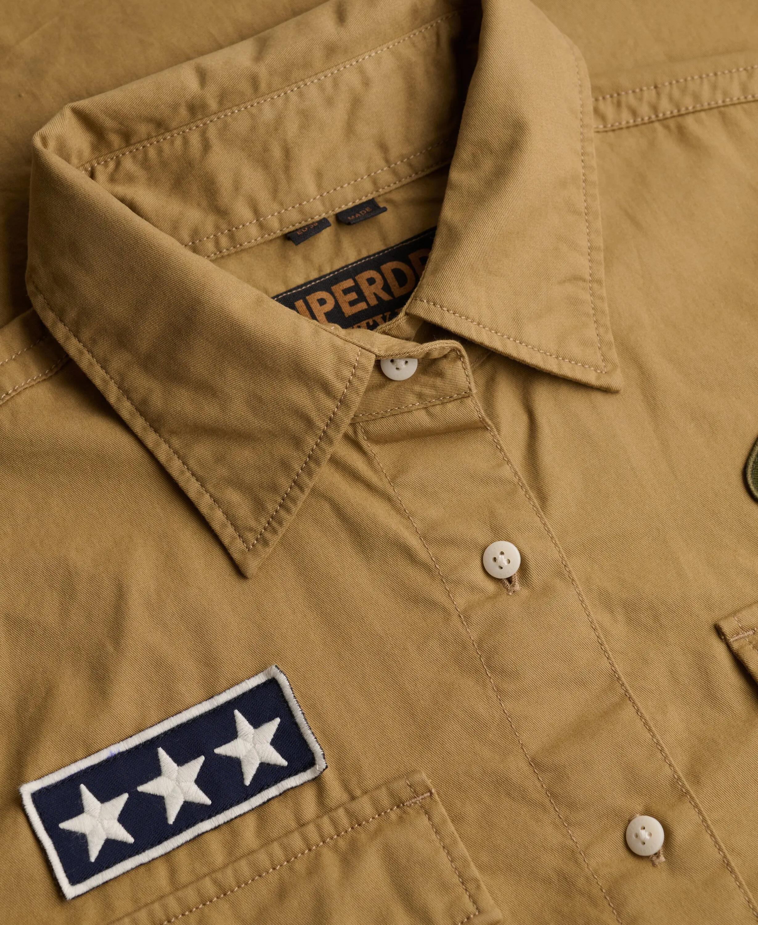 superdry Camisa Scout de manga curta em algodão biológico — corte relaxed – 6/7