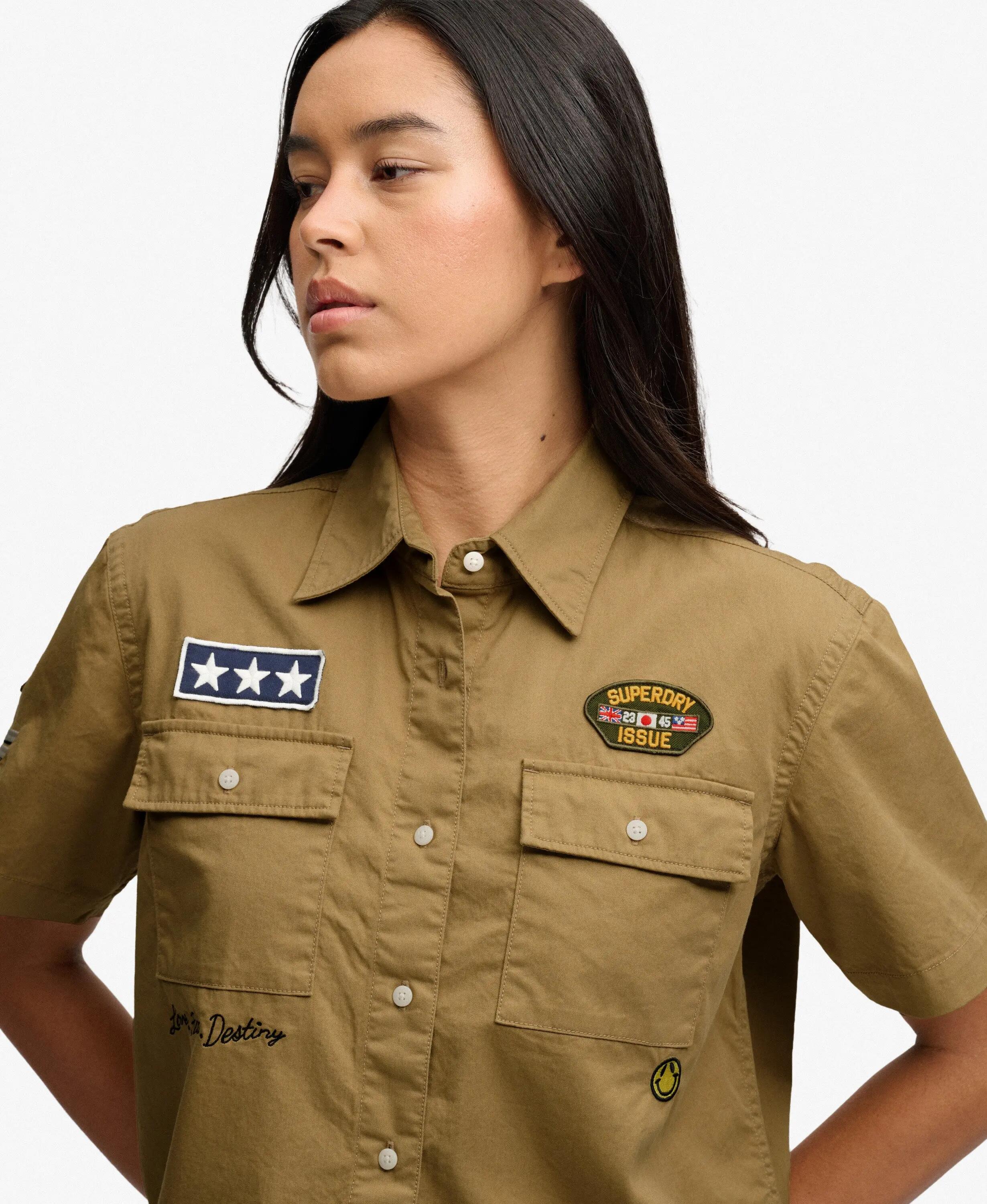 superdry Camisa Scout de manga curta em algodão biológico — corte relaxed – 4/7