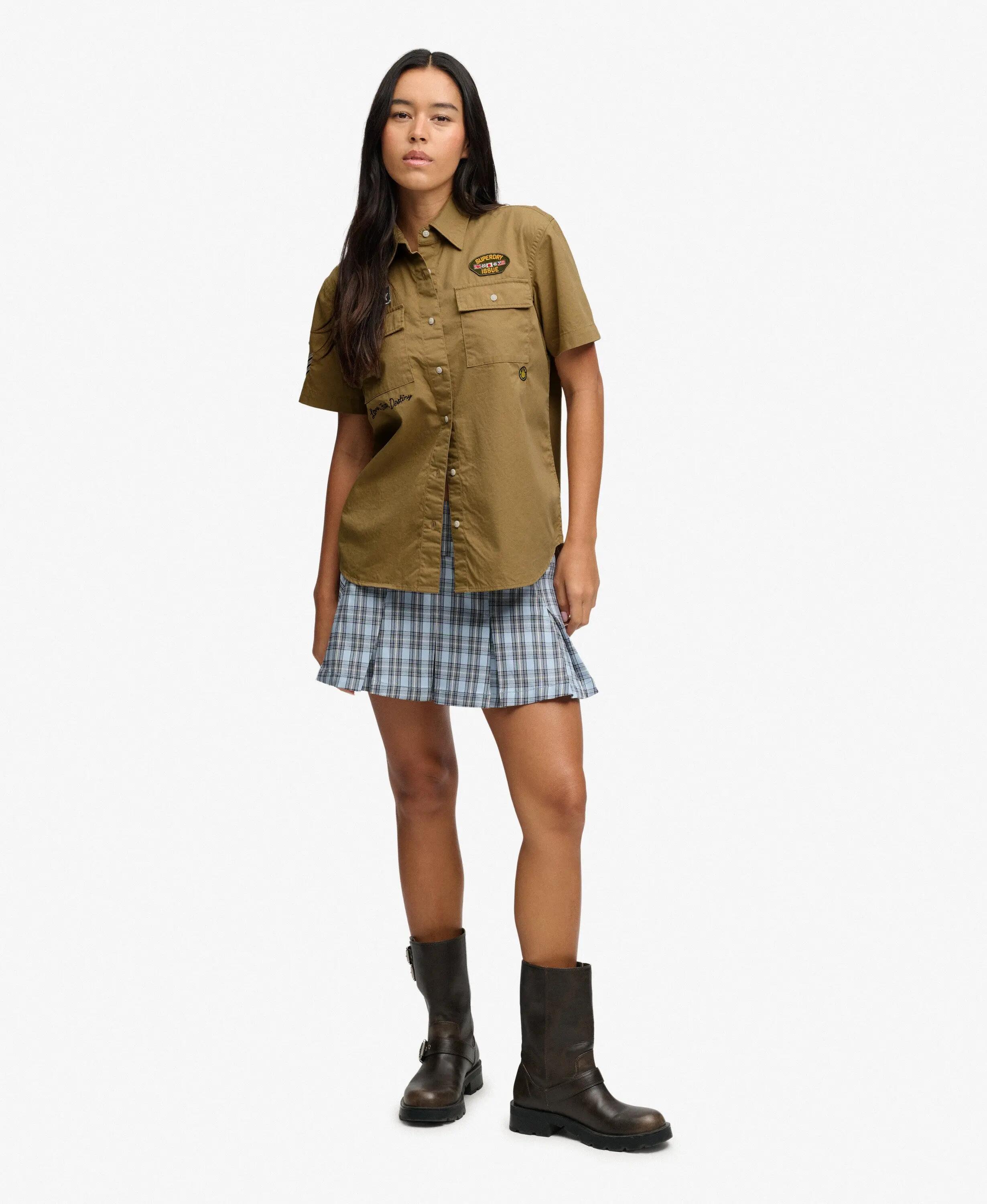 superdry Camisa Scout de manga curta em algodão biológico — corte relaxed – 3/7
