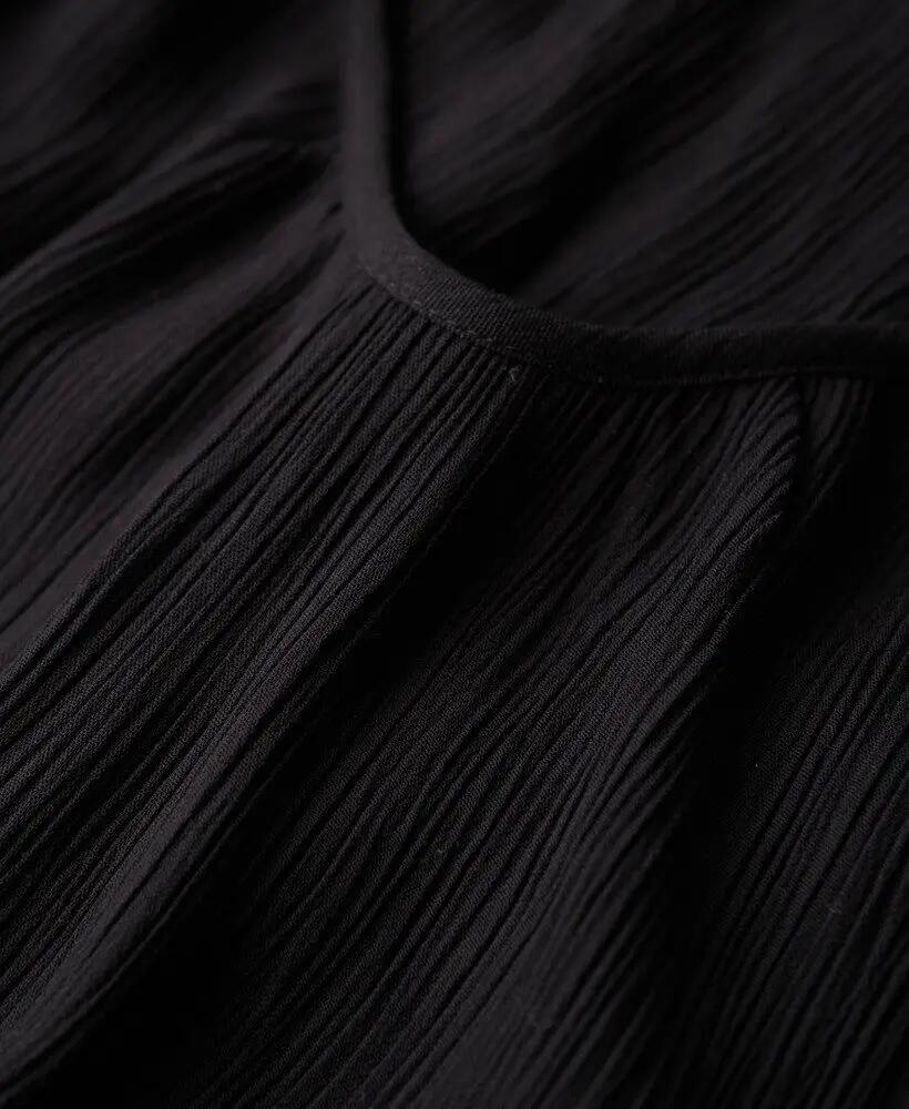superdry Vestido maxi Cami em renda e viscose – Black 5/5