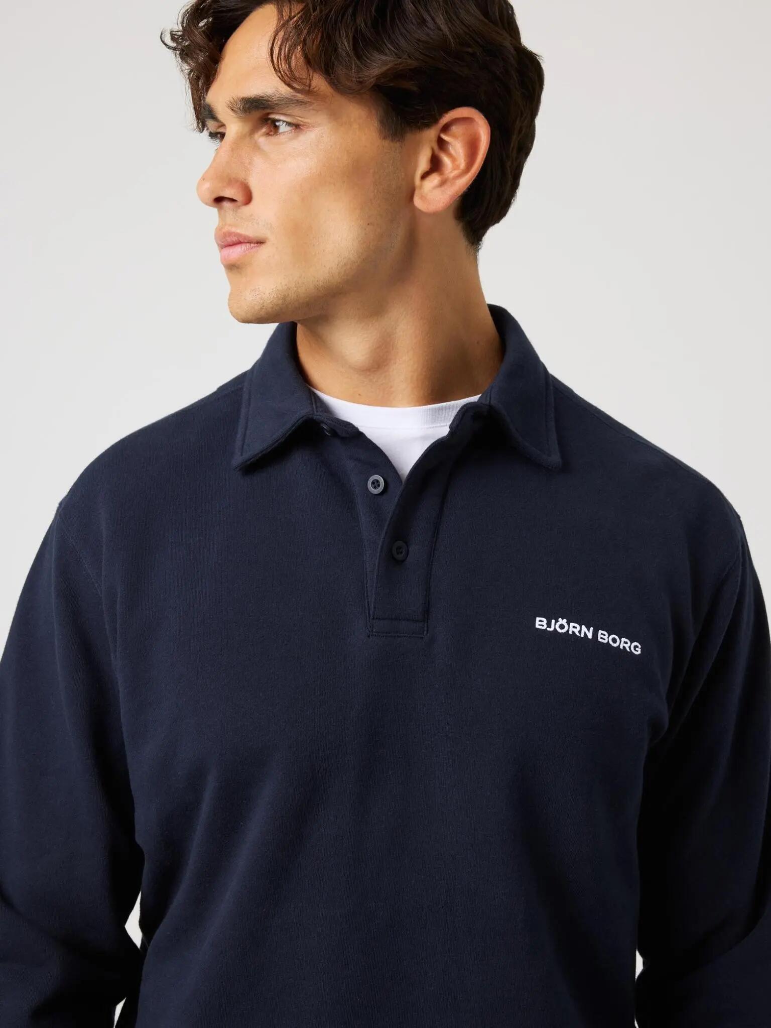 bjorn_borg Polo Sweatshirt classico da uomo – NIGHT SKY 5/5