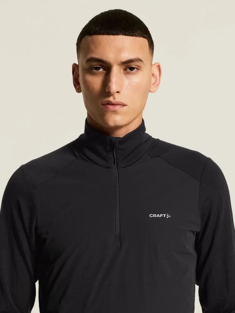 Wool Wind HZ LS M camisola manga comprida isolante corta-vento – Black 5/7