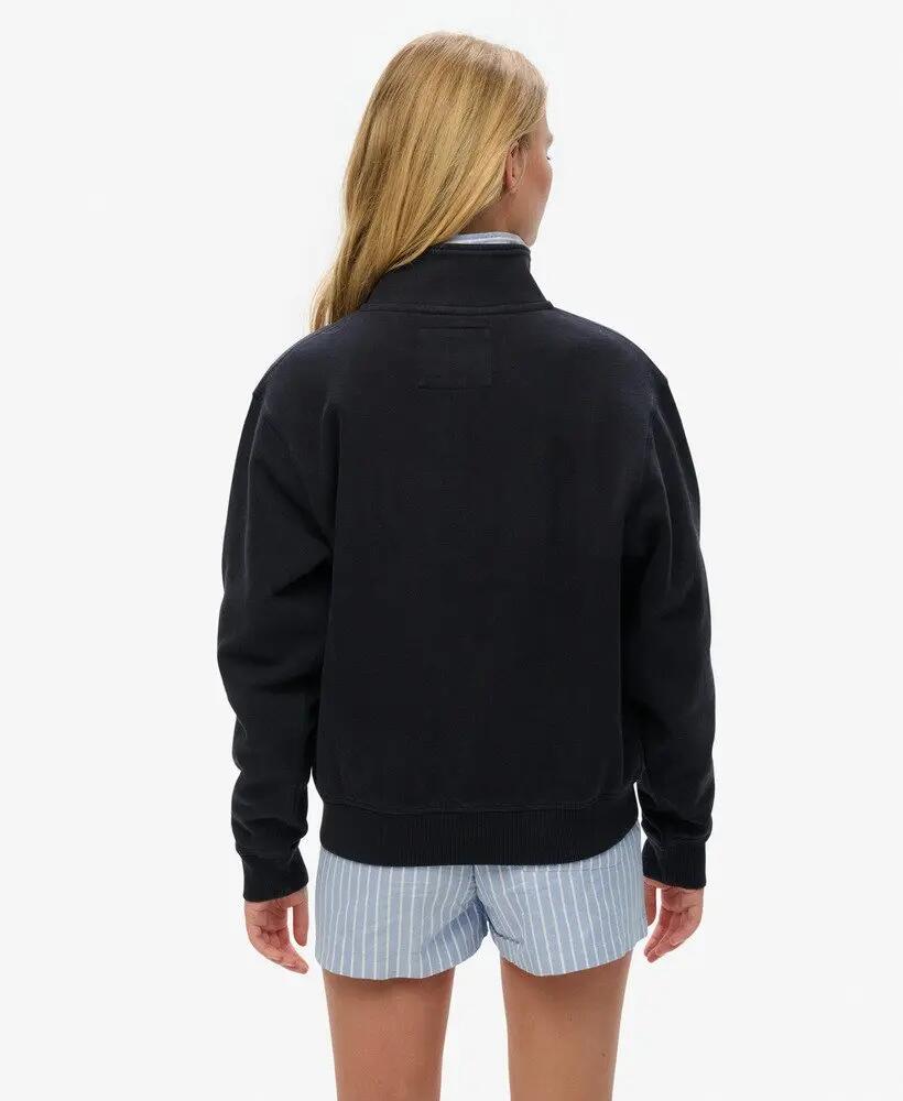 superdry Sudadera half zip Athletic Essentials 100% algodón, corte holgado – 4/6