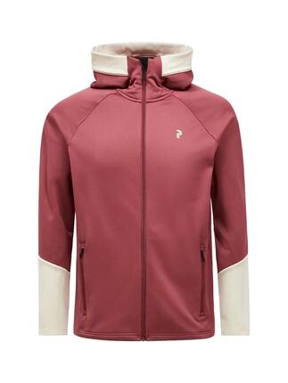 Veste à capuche - Sportswear - Homme - Midlayer zippé - Wild Rouge/Sand Fog