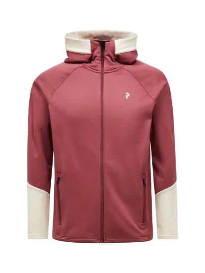 Veste à capuche - Sportswear - Homme - Midlayer zippé - Wild Rouge/Sand Fog