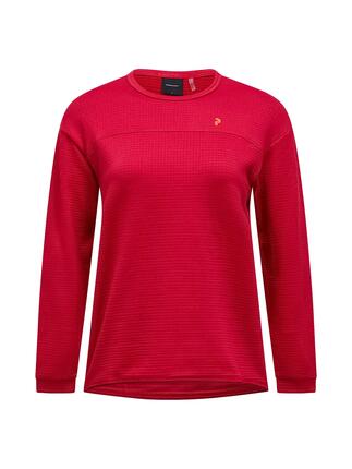 Dames - Trail - Fleecevest - Pullover, Polartec fleece - bourgogne