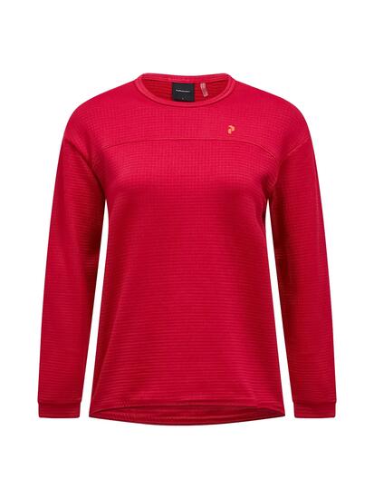 Dames - Trail - Fleecevest - Pullover, Polartec fleece - bourgogne
