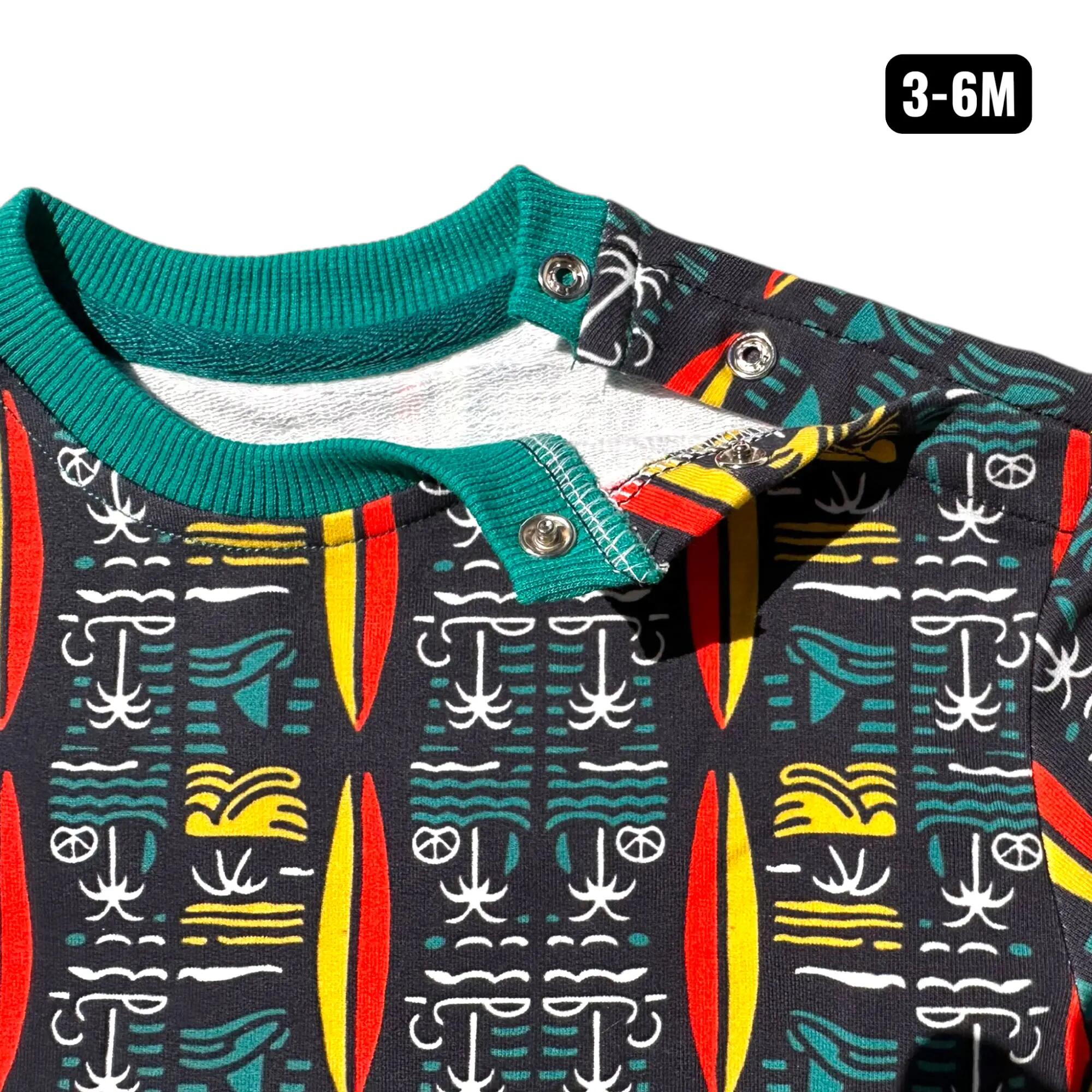 Niño/a Surf Sudadera Ligera Algodón Estampado Tribal Tribal Boards 4/4