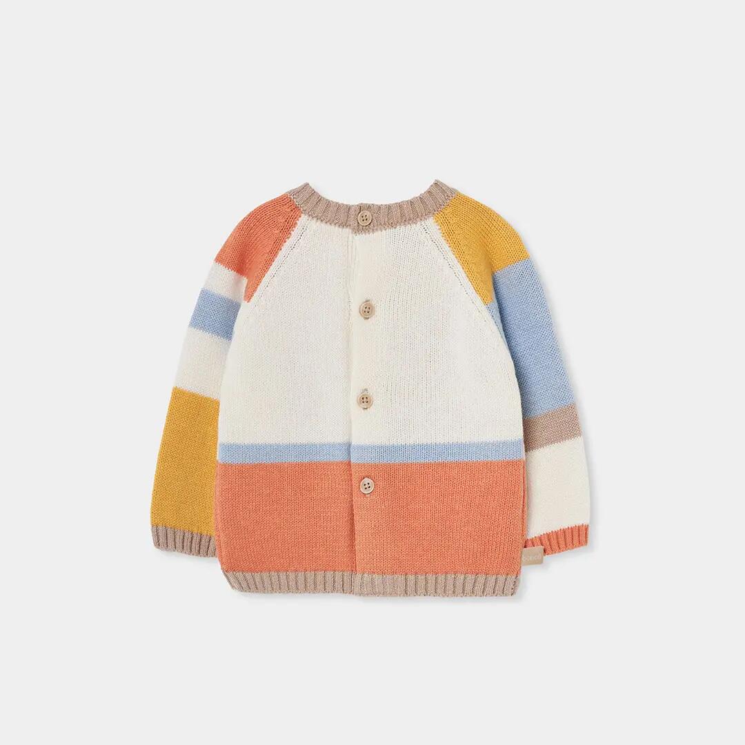 Jersey bebé niño blanco estampado de oso 2/4