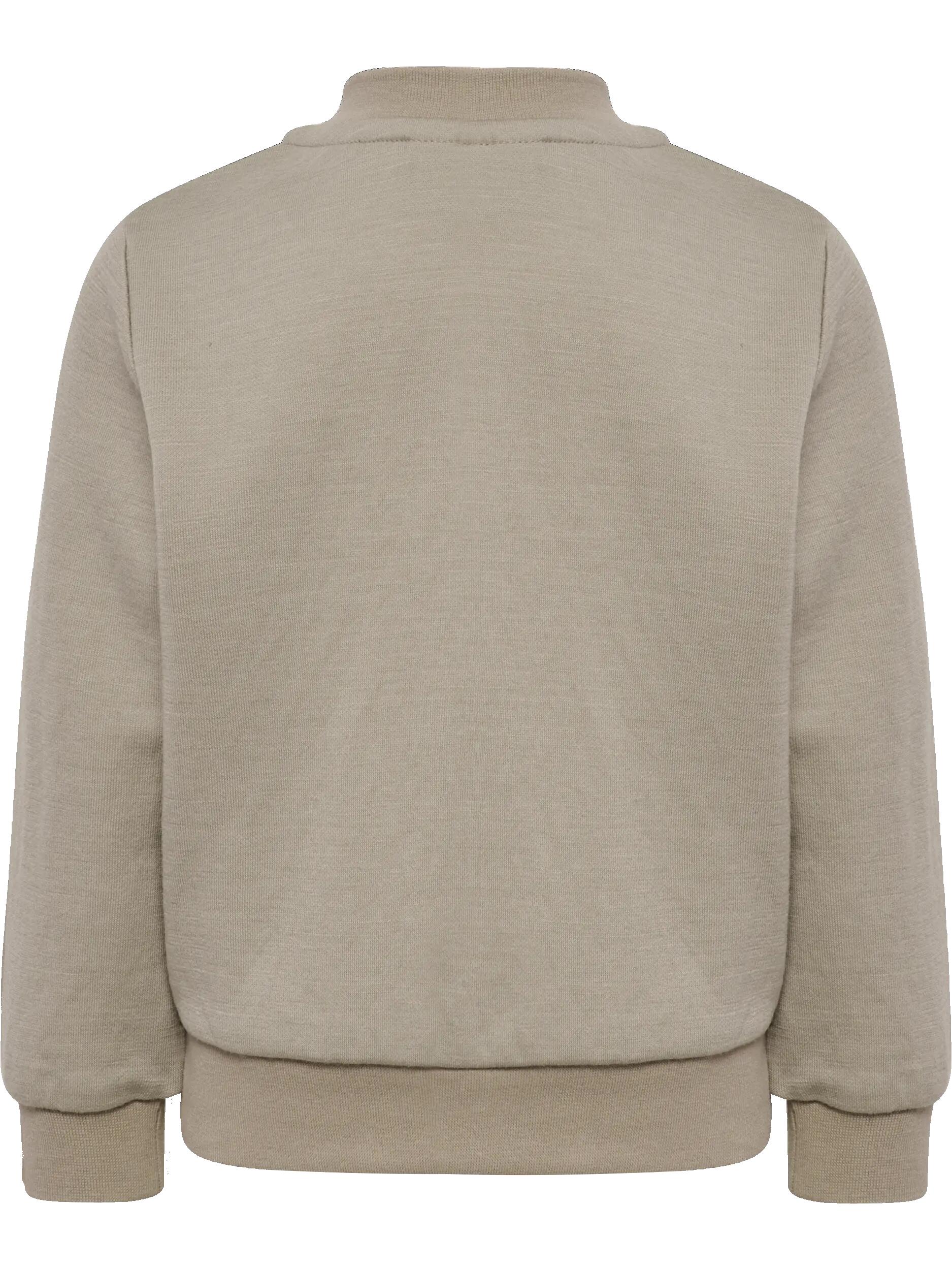 hummel Veste zippée en laine pour enfants – Doublure coton bio – VINTAGE KHAKI 2/2