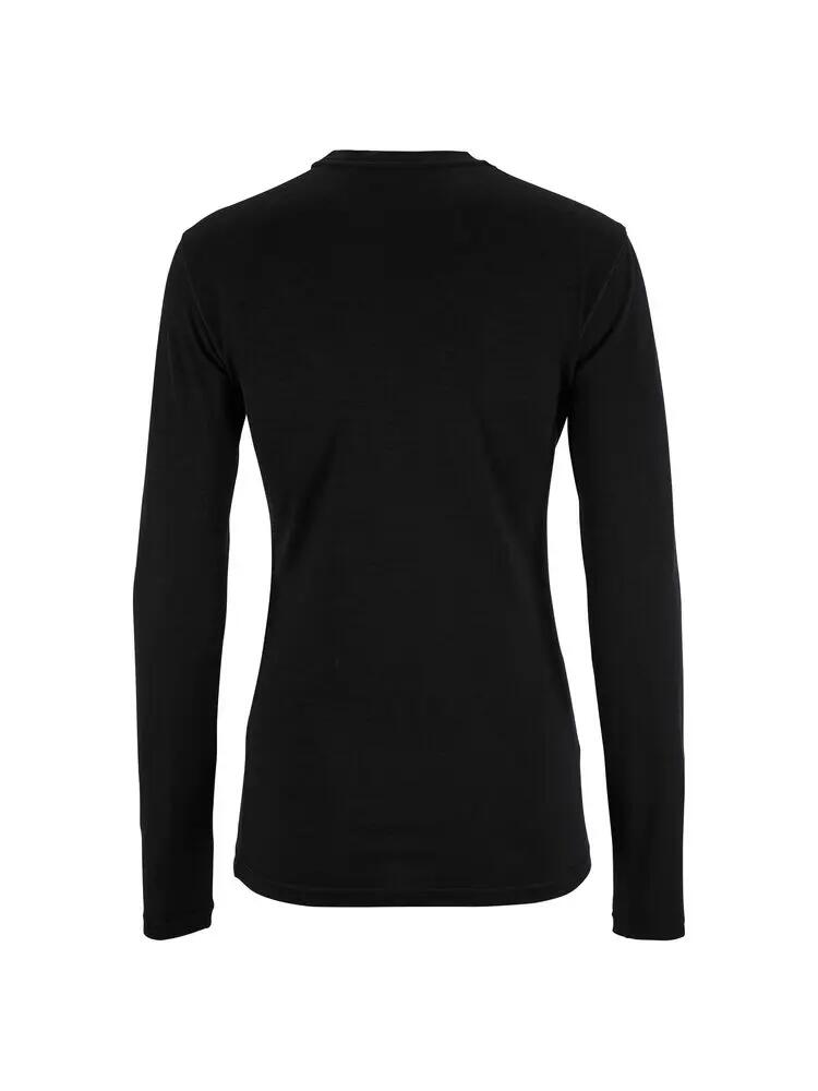 Craft Wool 95 LS CN W — maillot manches longues en mérinos 95% – Black/Melange 2/7