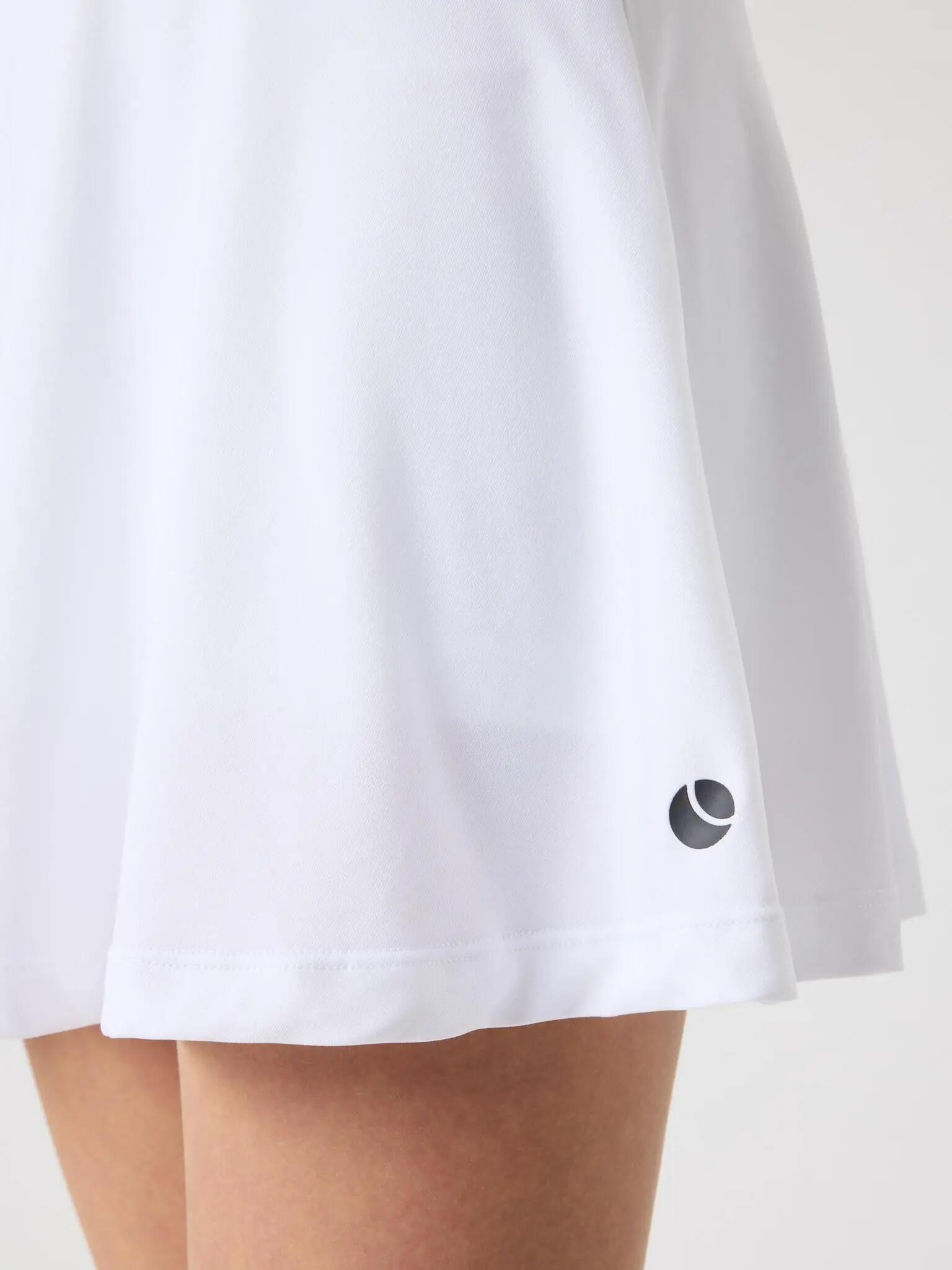 bjorn_borg ACE JERSEY SKIRT en polyester recyclé – BRILLIANT WHITE 4/4