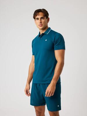 Bjorn_borg ace polo shirt van gerecycled polyester – flame scarlet
