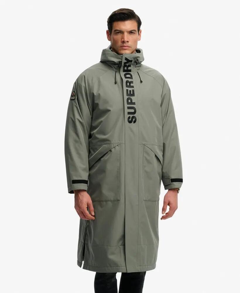 superdry Ultimate Robe impermeável – corte boxy, forro borg – Freestyle Green 6/7